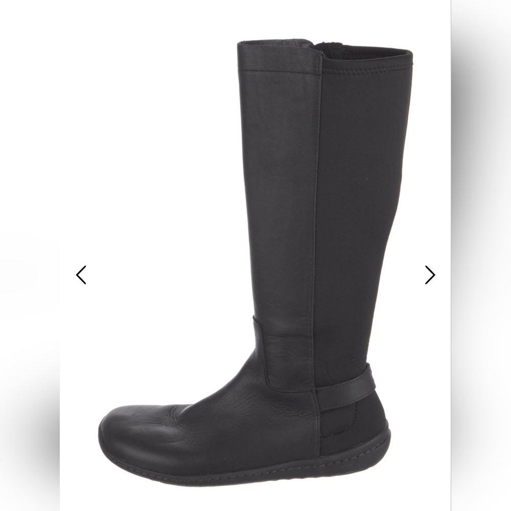 Vivo Barefoot Black Over-the-Knee Leather Boots - Picture 3 of 5